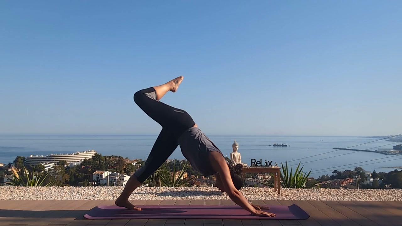Morning mobility practice on a yoga mat